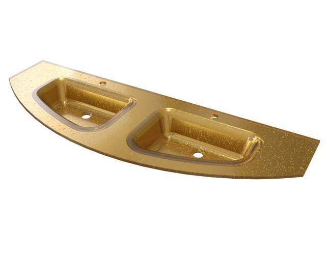 умывальник caprigo legato 150 ow15-3020-gold золото