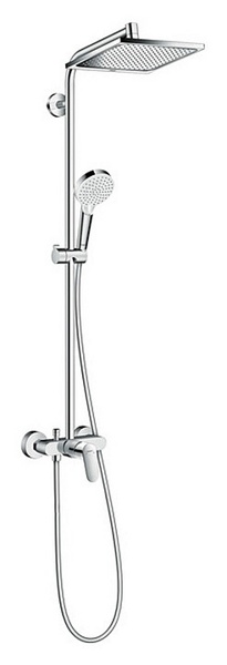 душевые системы hansgrohe crometta e 240 1jet showerpipe 27284000