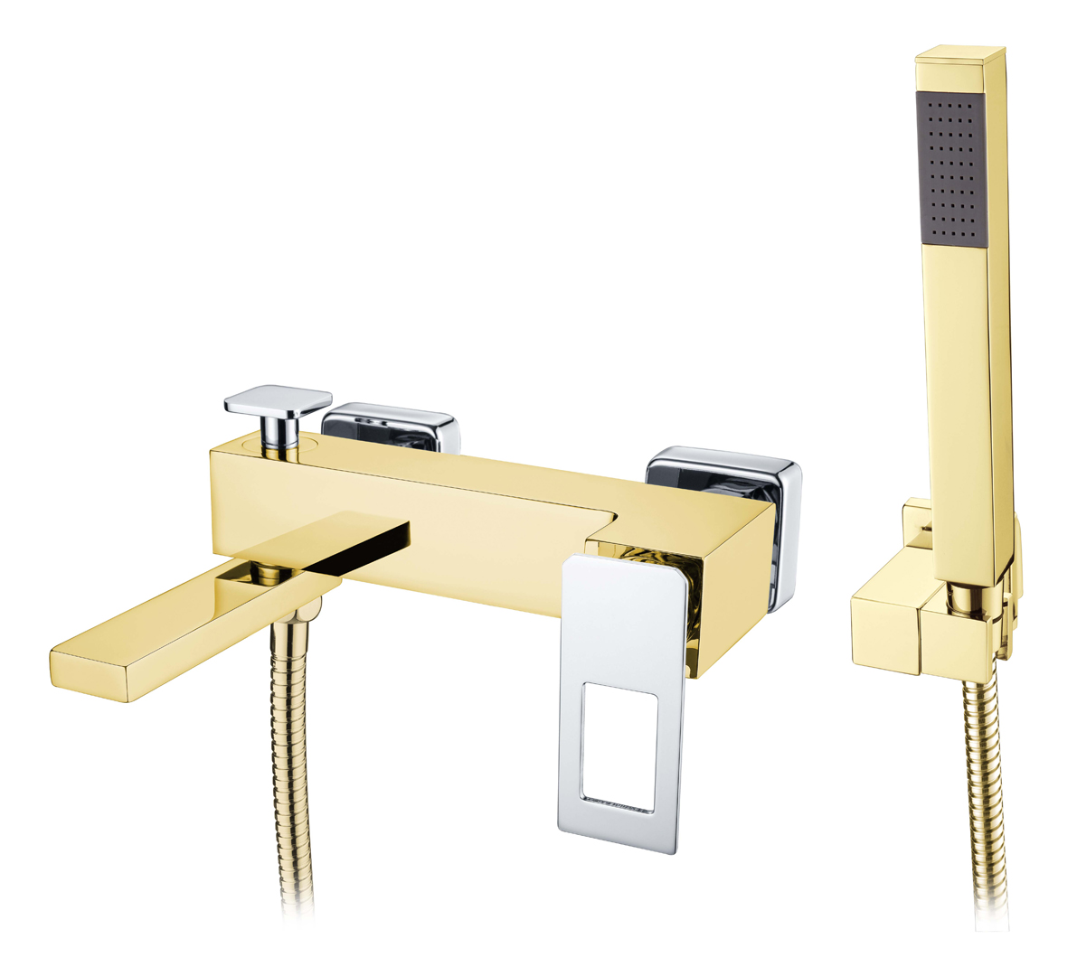 смеситель для ванны boheme q 143-gcr gold chrom