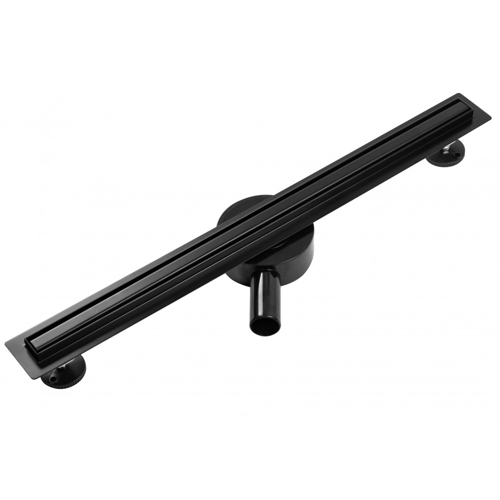 душевой лоток с решеткой calani eco360 slim black 60 черный