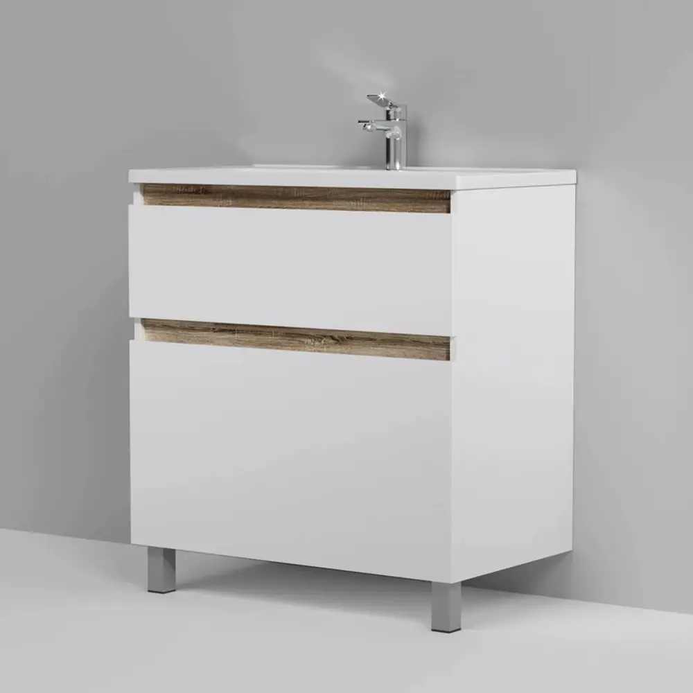 тумба напольная с умывальником am.pm x-joy 80 см m85a белый