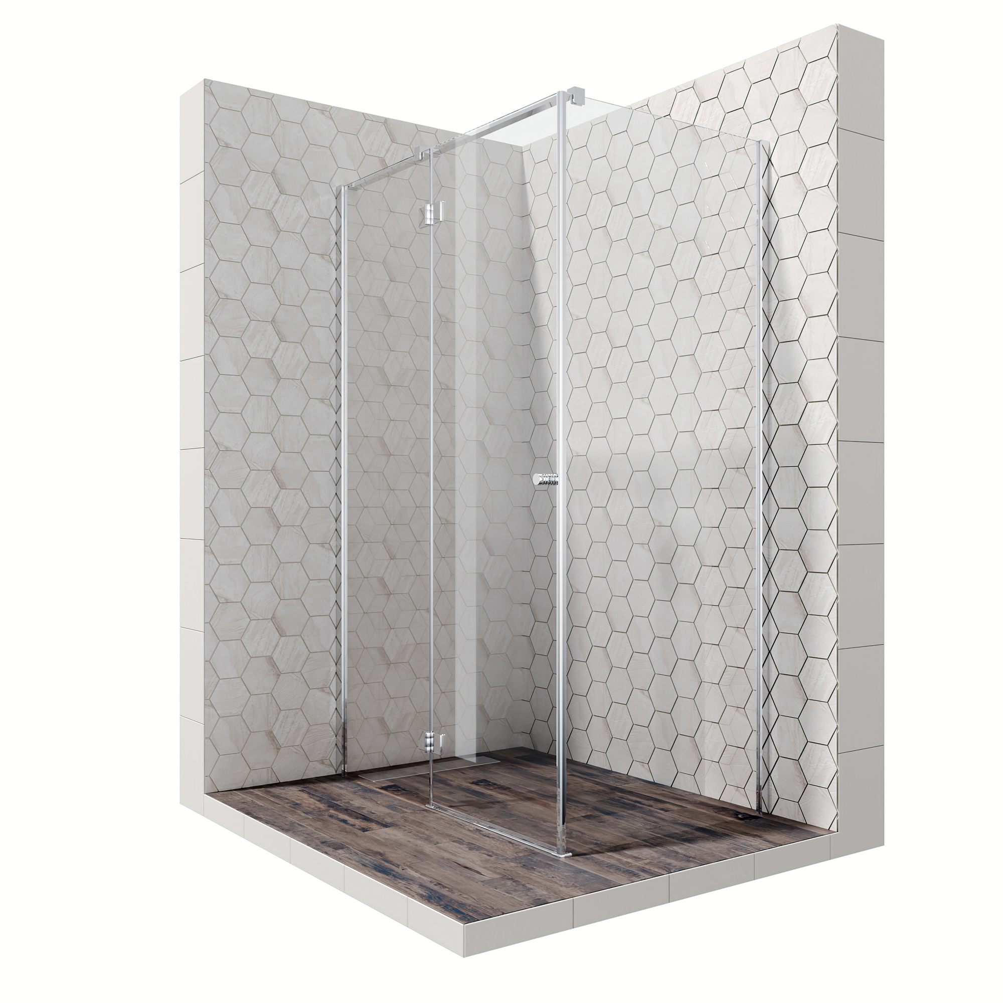 душевой уголок ambassador diamond 12011104l прямоугольный 120x80x200 (прозрачное стекло / профиль хром)