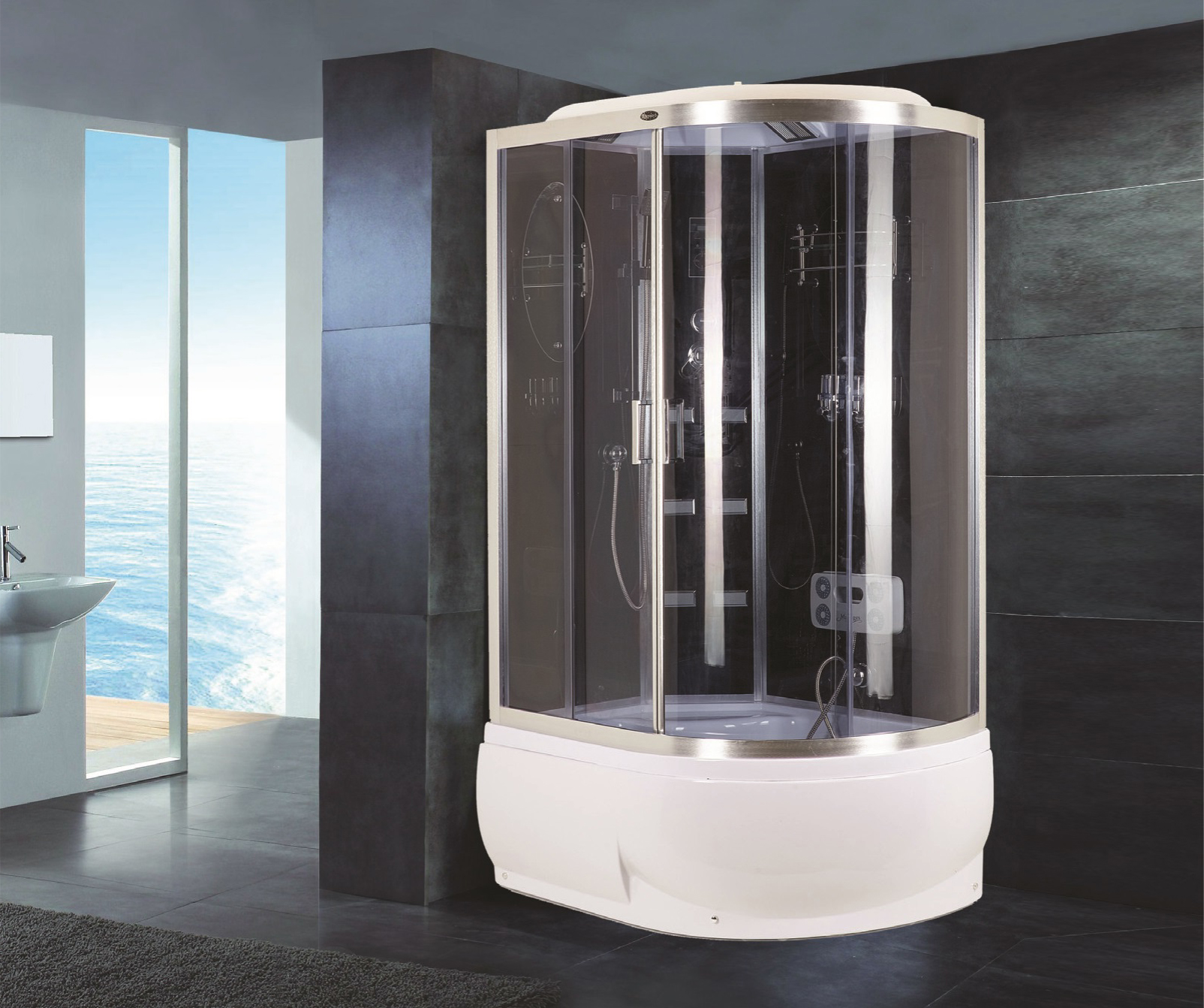 душевая кабина niagara standart ng-910-01l 120x80 без бани (левая)