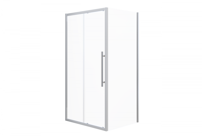 душевой уголок esbano esf-119ps-c 110x90 стекла прозрачные, профиль хром