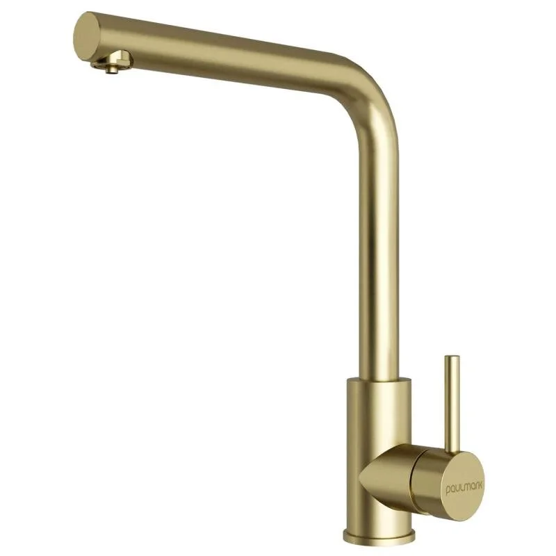 смеситель для кухни paulmark twin tw213622-lg светлое золото
