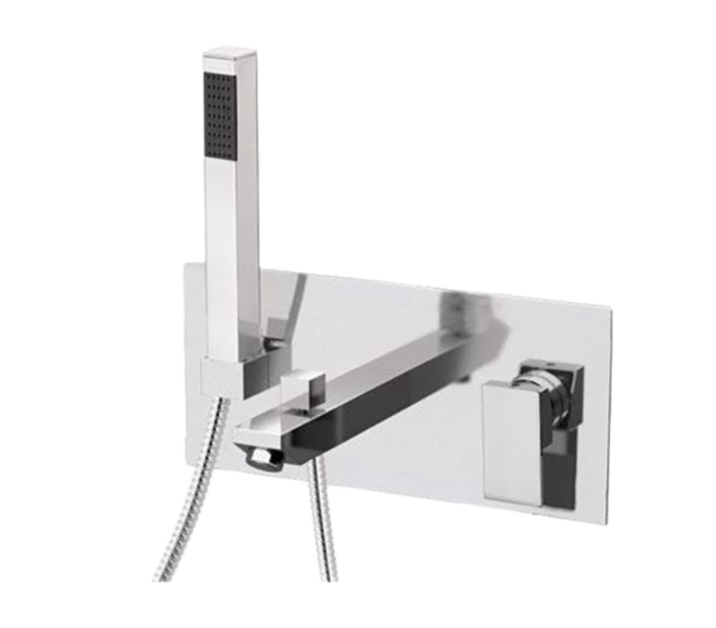 смеситель для ванны remer q-design qd04 хром
