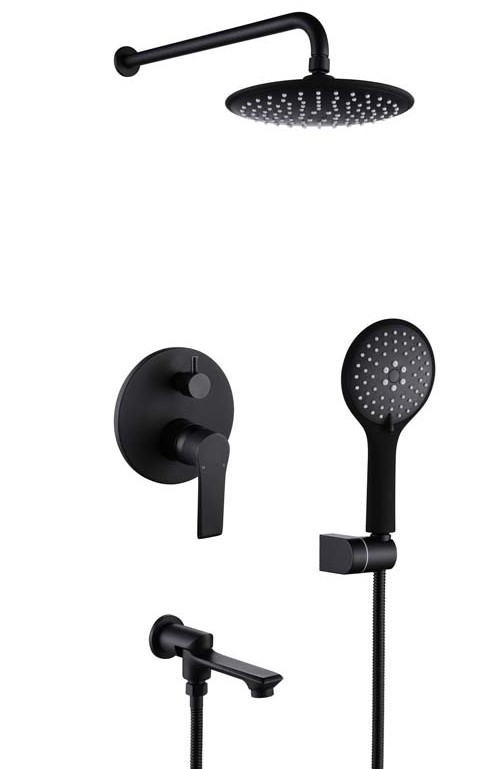 душевая система скрытого монтажа vivi felice 8020 nero opaco черный матовый