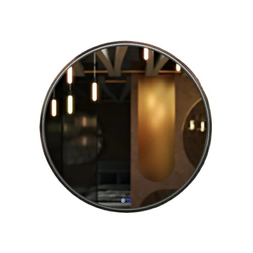 зеркало benetto sanrey 80x80 с подсветкой, черный