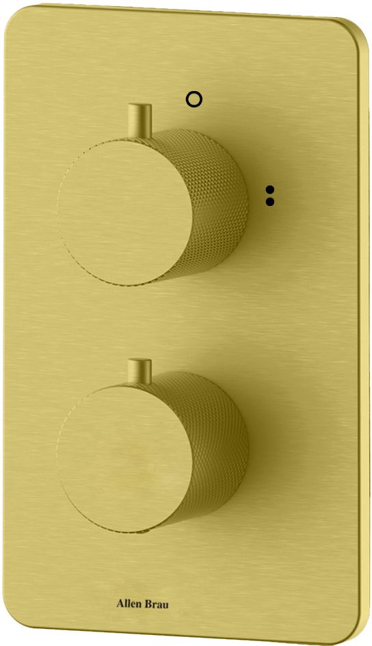 смеситель для ванны allen brau priority 5.3u123-gb золото брашированное