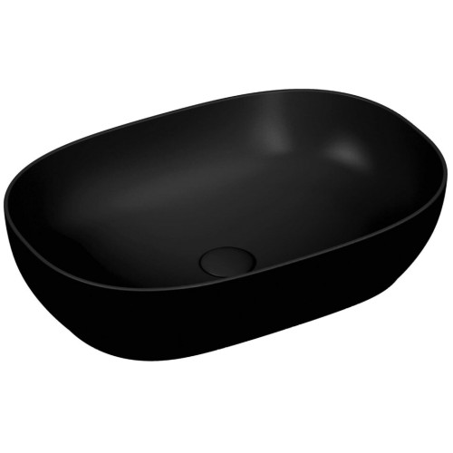 умывальник vitra outlin 60 59x40,5 черный матовый