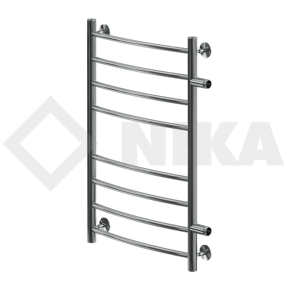 полотенцесушитель водяной лесенка nika arc лд (г) 80/50 боковое подключение (м/о 50)