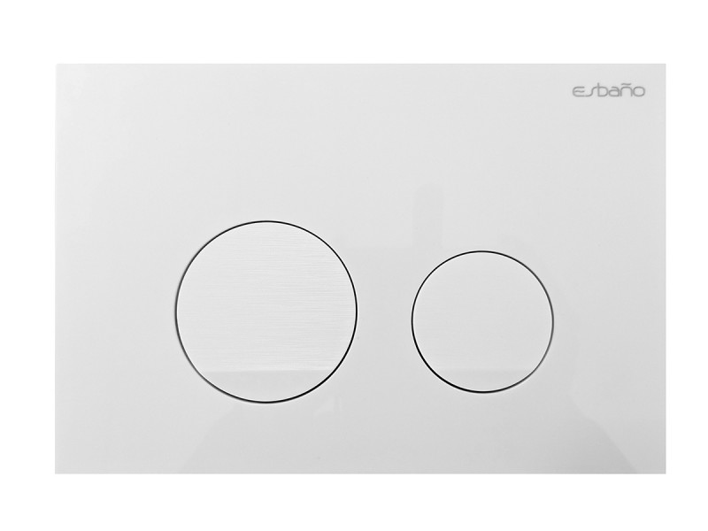 кнопка смыва esbano slim-37gw белый глянец