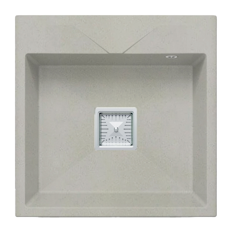 кухонная мойка polygran blade 500 50x50 серый