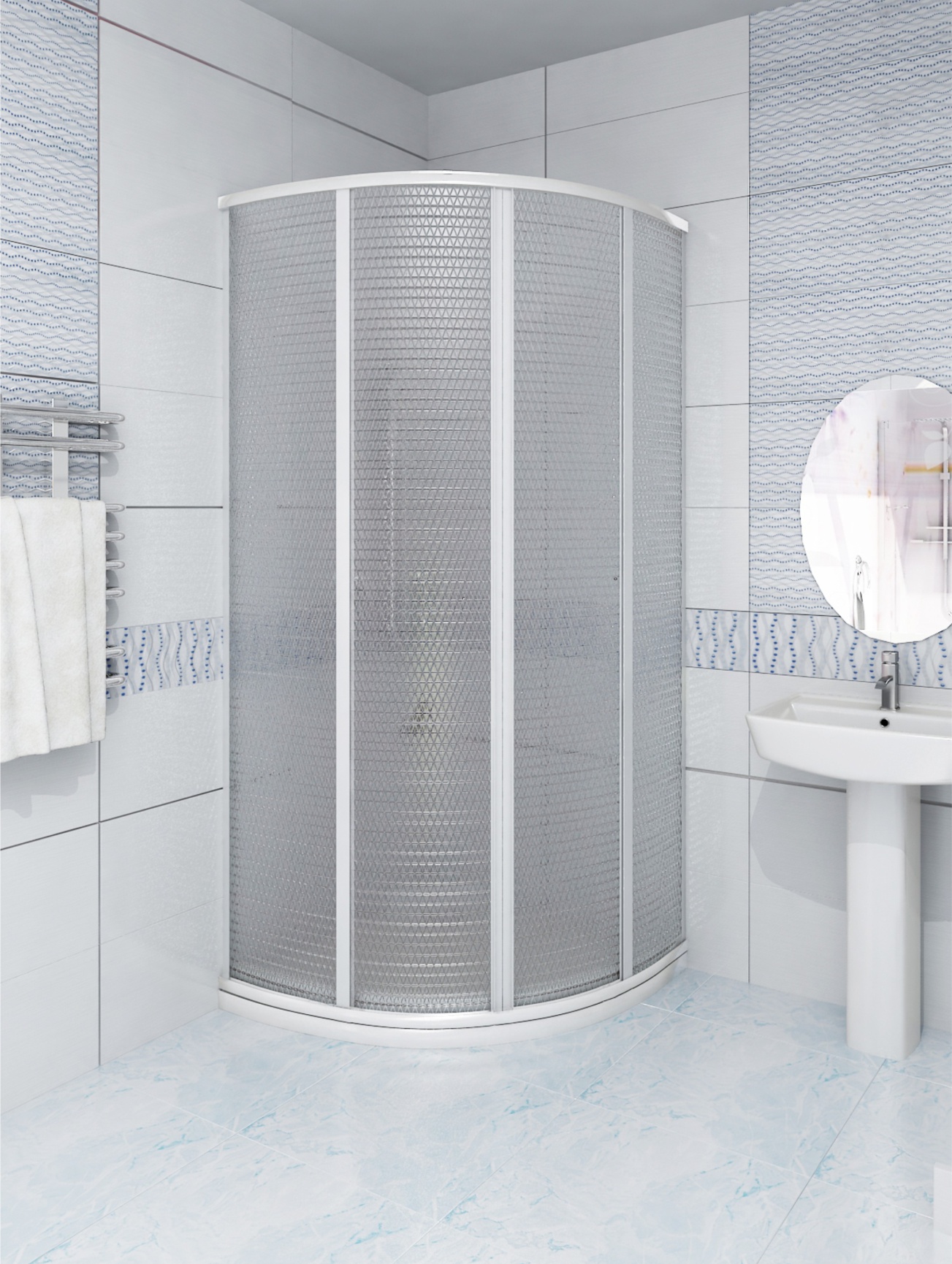 Душевой уголок Gutewetter Practic Rectan GK-404 110x95 (матовый хром/стекло бесцветное) фото 4 душевой уголок gutewetter practic rectan gk-404 110x95 (матовый хром/стекло бесцветное) фото 4
