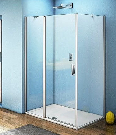 душевой уголок gooddoor fantasy wtw+sp 120x90 прозрачное стекло / профиль хром