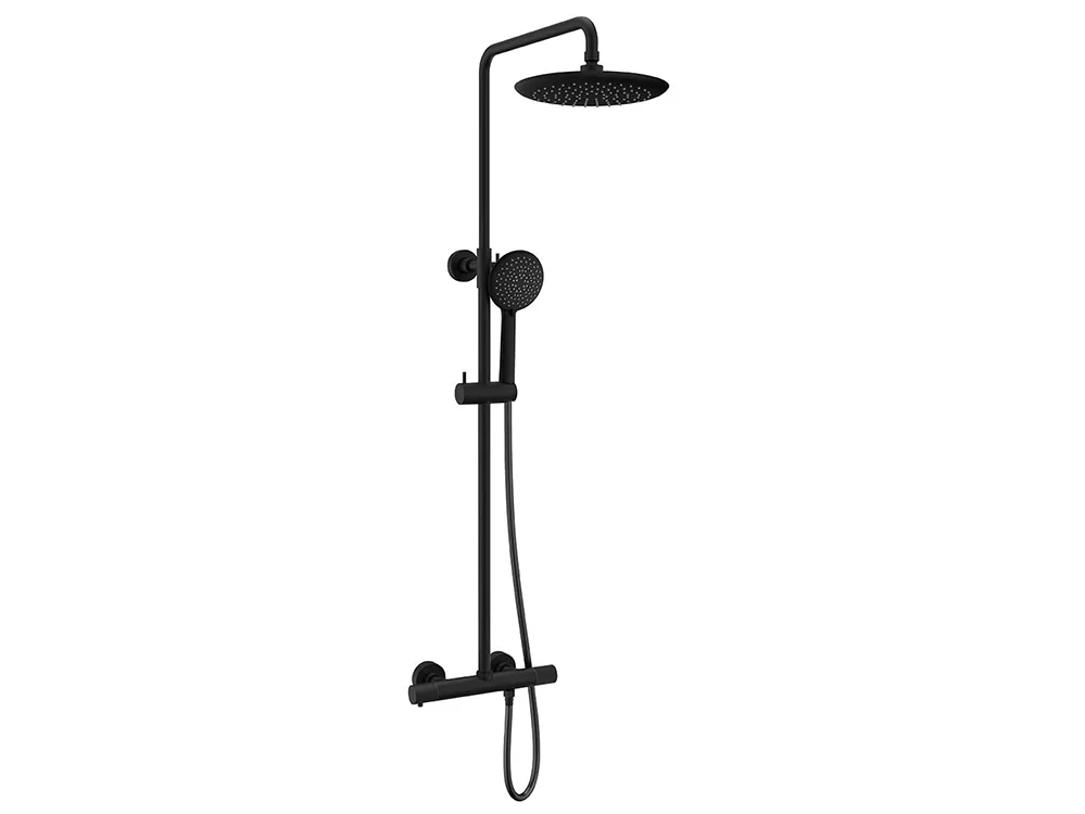 душевая стойка vincea desire vsfs-1d0tmb черный матовый