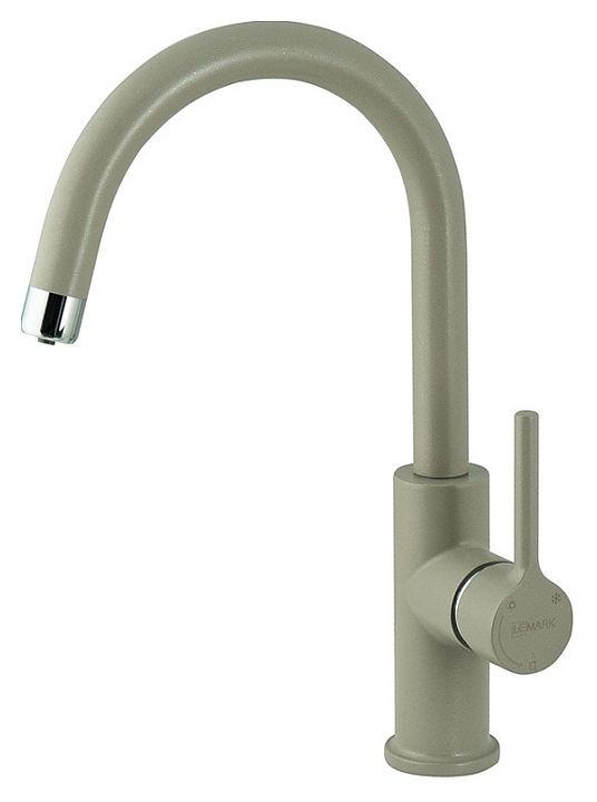 смеситель для кухни lemark comfort lm3073pgr серый