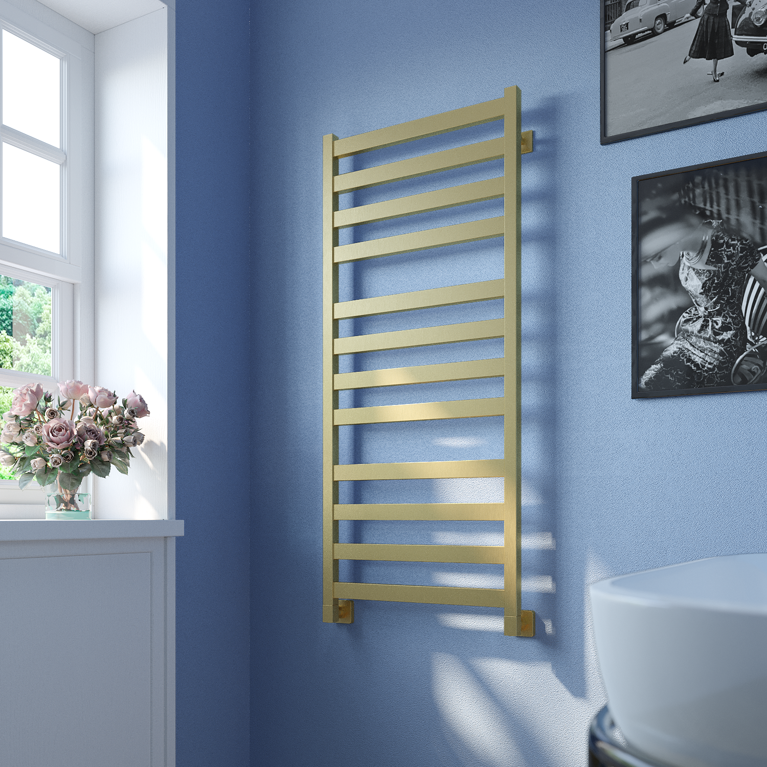 полотенцесушитель водяной stinox verona luxe 50x120 золото сатин