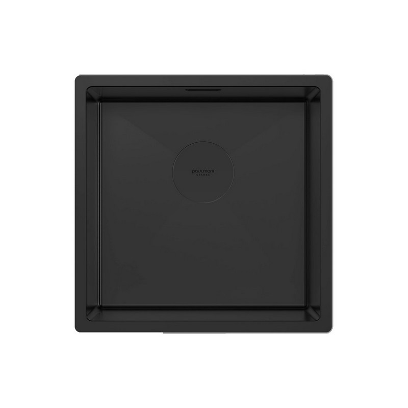 мойка кухонная paulmark next 44 uni pm214444-mbn черный матовый