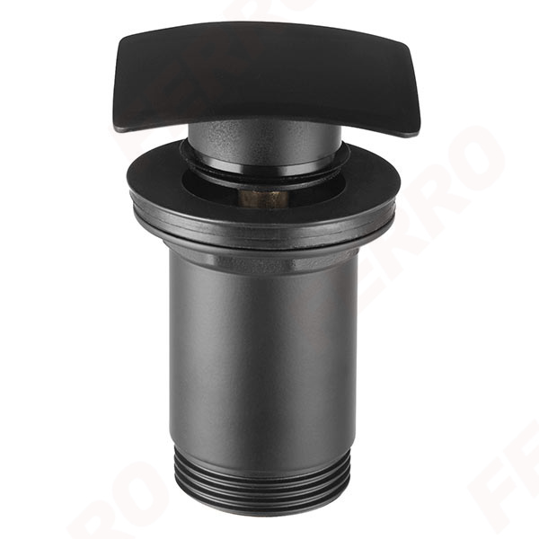 донный клапан ferro s284-bl-b черный