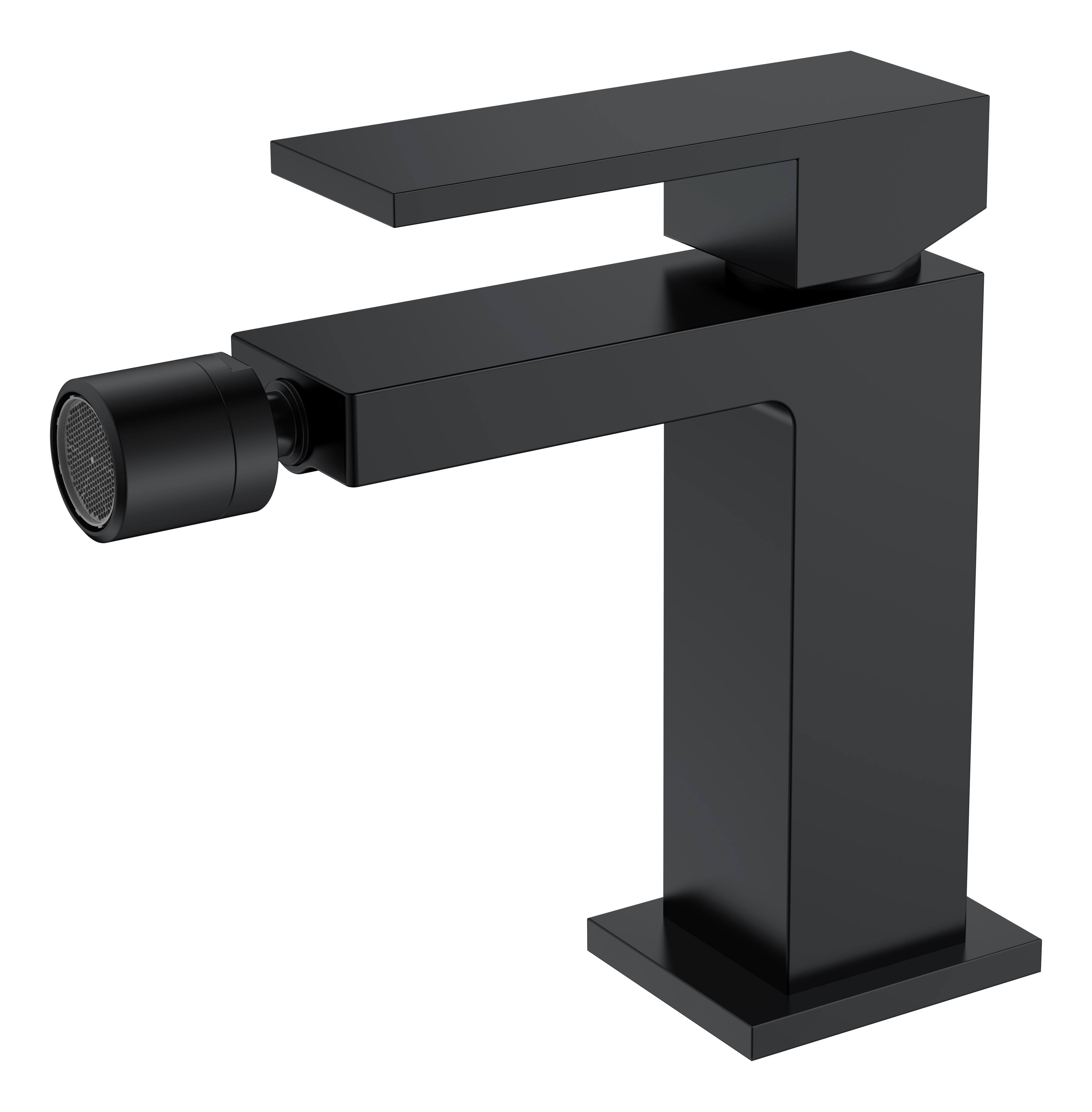 смеситель для биде boheme qubic matt black 476-b матовый черный