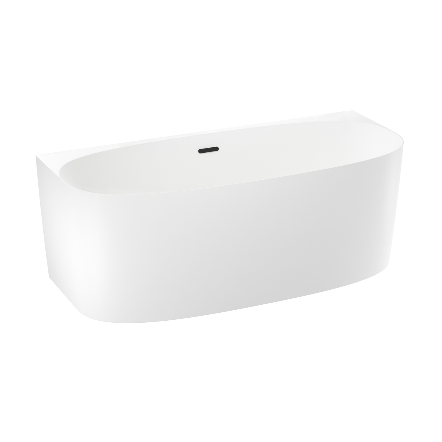 ванна акриловая wellsee belle spa 2.0 170x75 белый глянец (слив-перелив черный матовый)