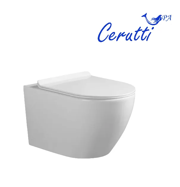 унитаз подвесной ceruttispa clio aria tornado 52,5x35,5 сиденье duroplast, микролифт