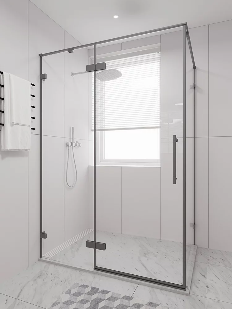 душевой уголок veconi premium alassio sp gr 150x90 прозрачные стекла / профиль брашированный графит