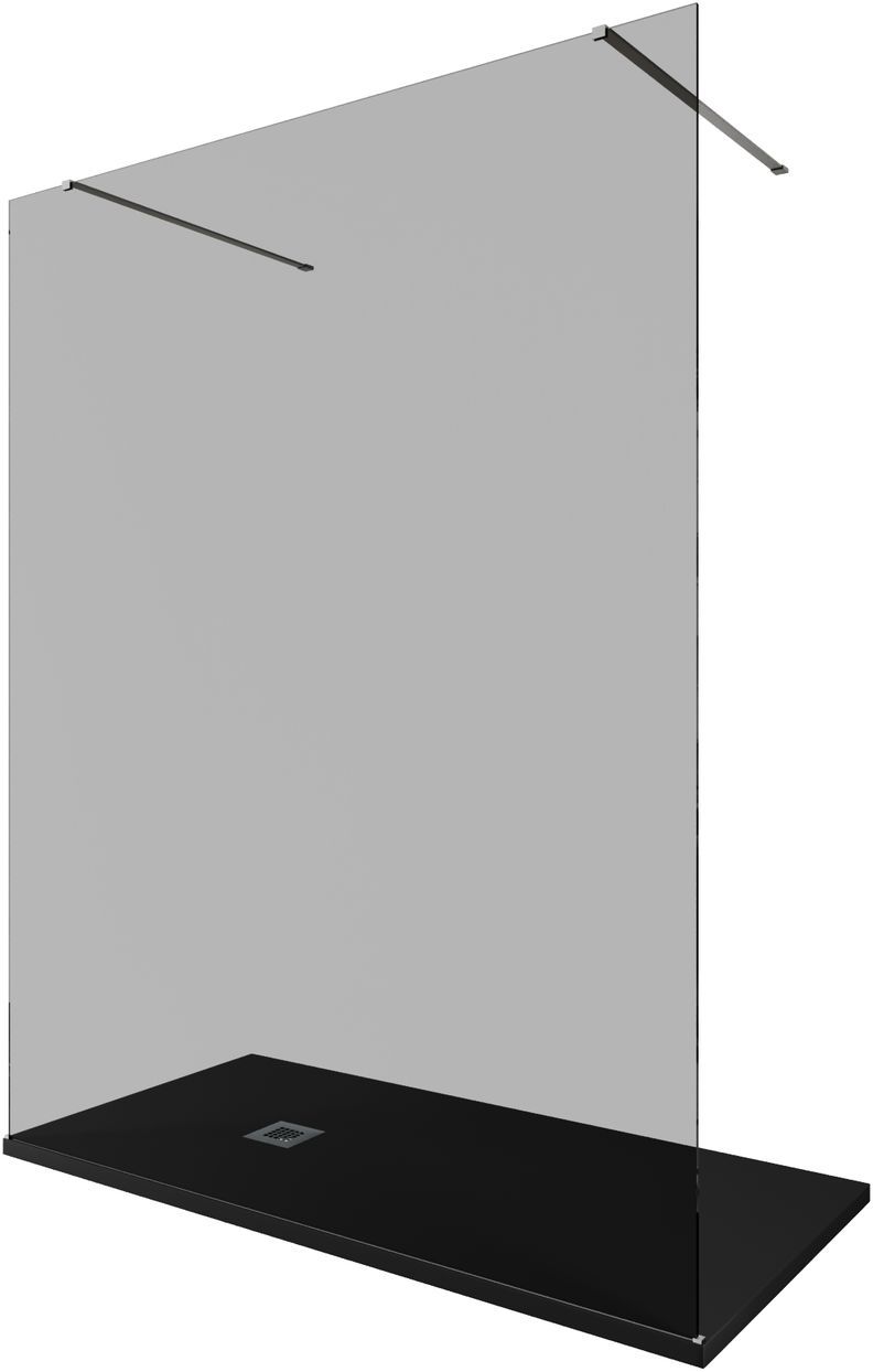 душевой уголок allen brau infinity 2 3.21056.ba.t 160x200 стекло тонированное / профиль серебро брашированное