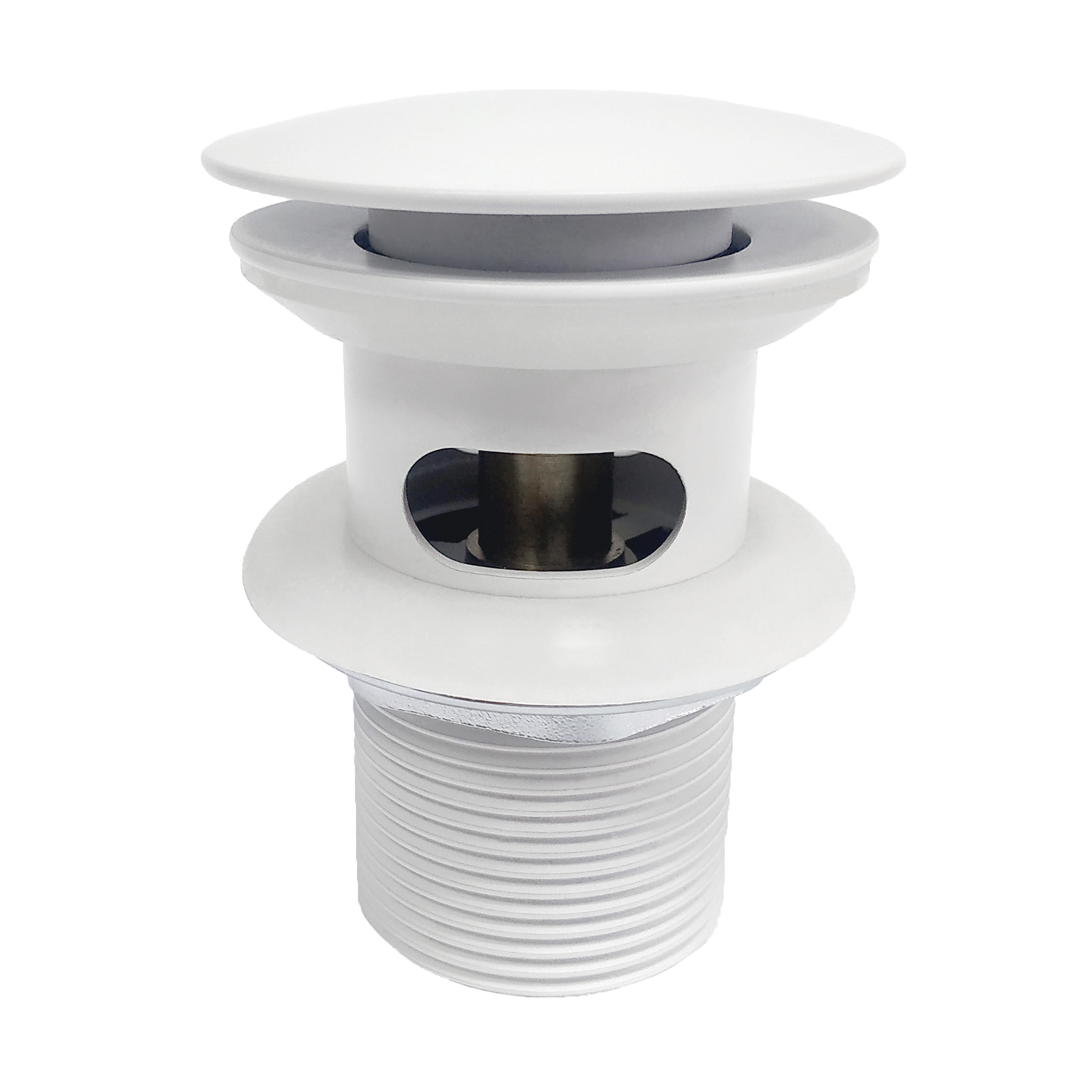 донный клапан wasserkraft push-up a153 белый, soft touch