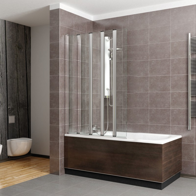 шторка на ванну radaway eos pnw5 107x152 (прозрачное)