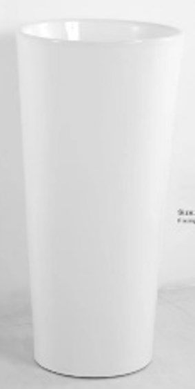 умывальник напольный ceramalux nb138 белый глянец