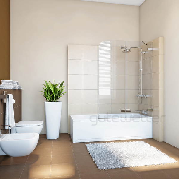 шторка на ванну gutewetter trend pearl gv-862a 100x160 (хром)