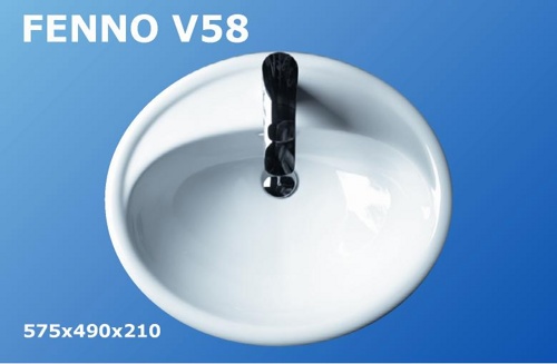 умывальник porta fenno v58 57,5x49