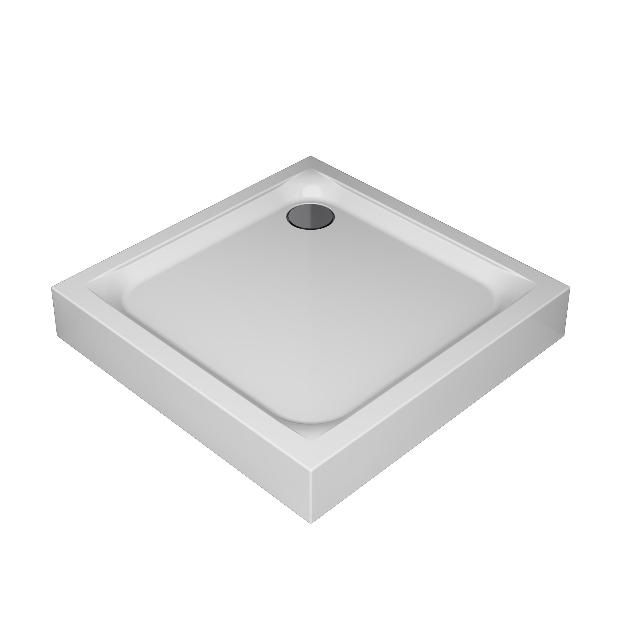 душевой поддон am.pm gem w90t-403-090w 90x90 белый