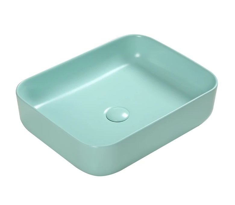 умывальник santiline sl-1051lg 50x41 светло-зеленый матовый