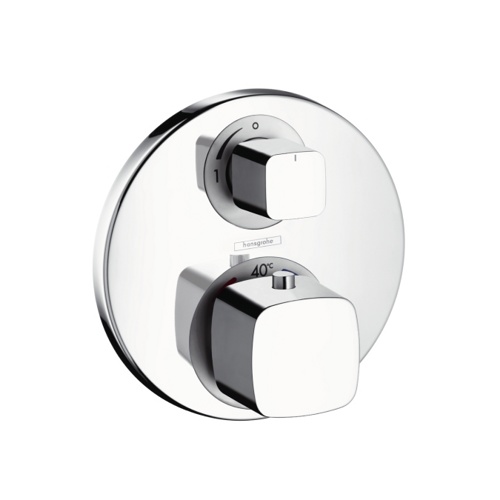 термостат для душа с запорным вентилем hansgrohe metris 31572000