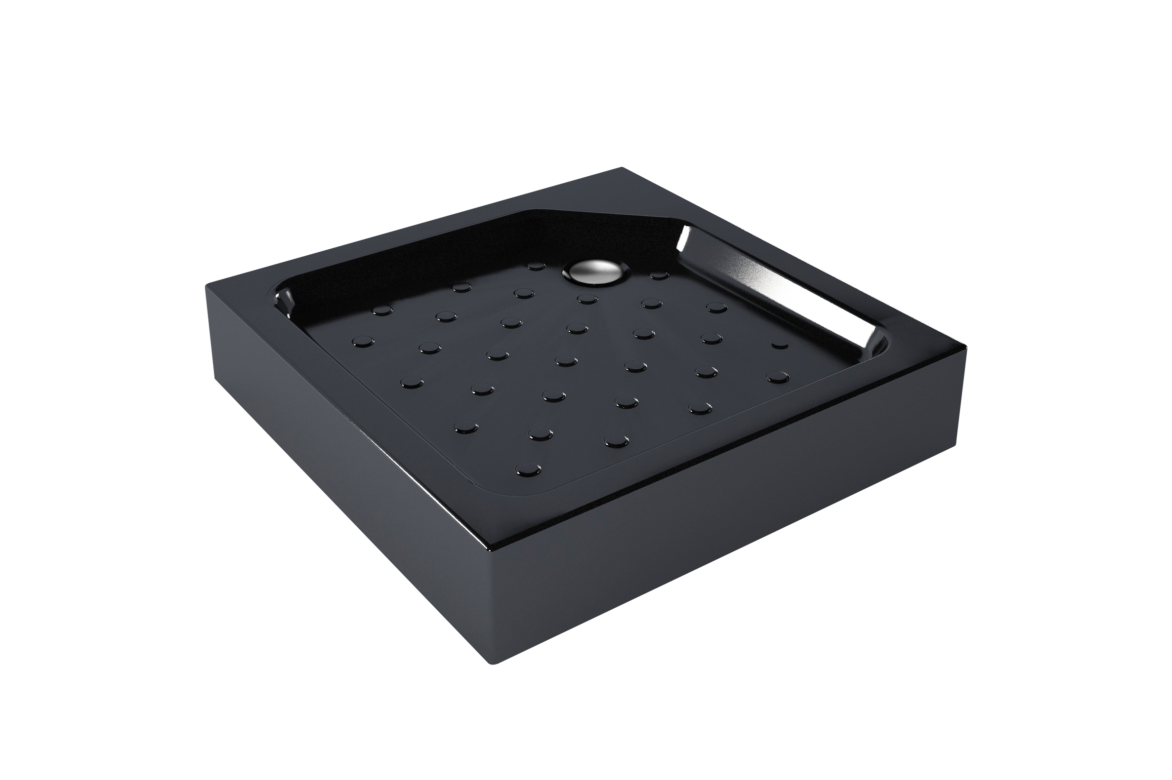 душевой поддон метакам universal black n 80x80 черный
