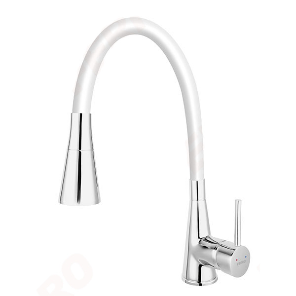смеситель для кухни ferro zumba ii  bza42w белый