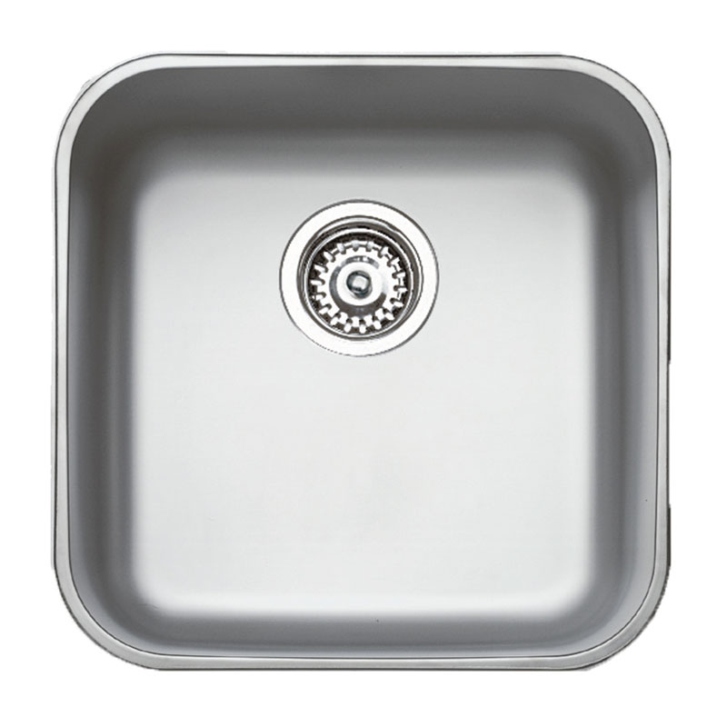 кухонная мойка teka basico be 400 1b mat 43,6x43,6 хром