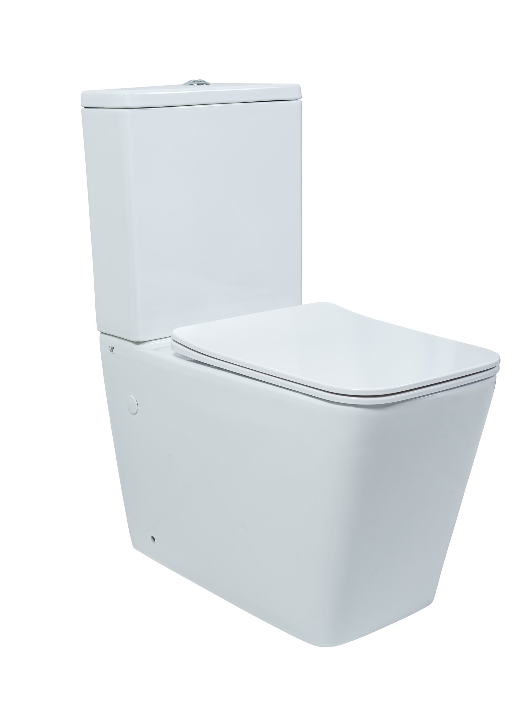 унитаз напольный unicopureza quadrado 38x64 безободковый белый softclose