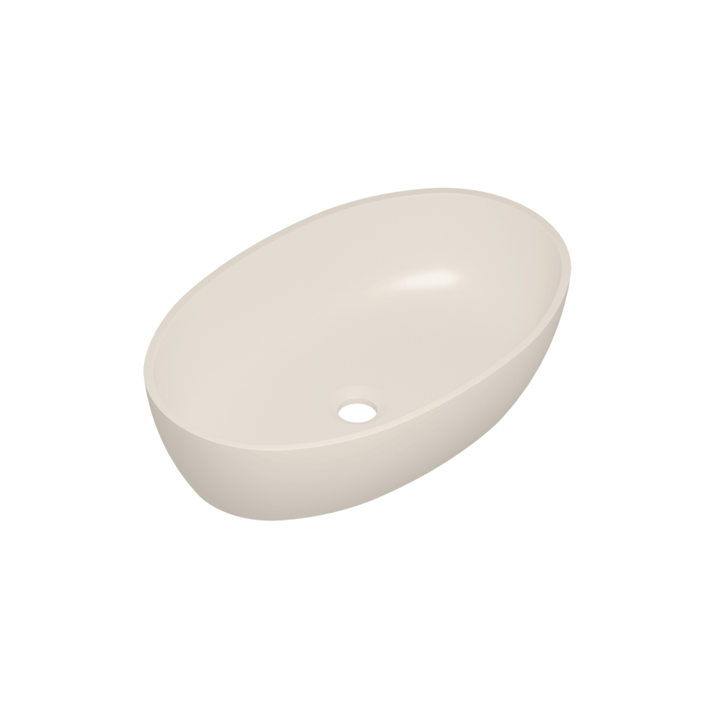 умывальник накладной radostone rosina 58x37 кремовый