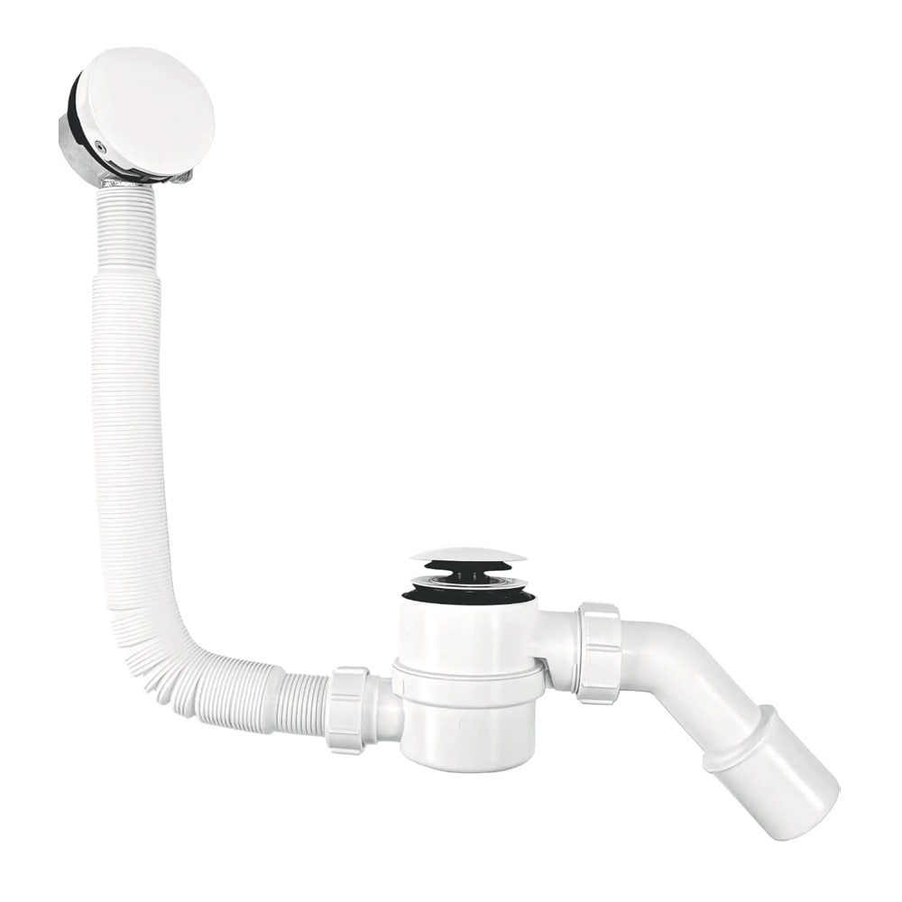 сифон для ванны mcalpine hcn2600cc-15mm-wh click-clack