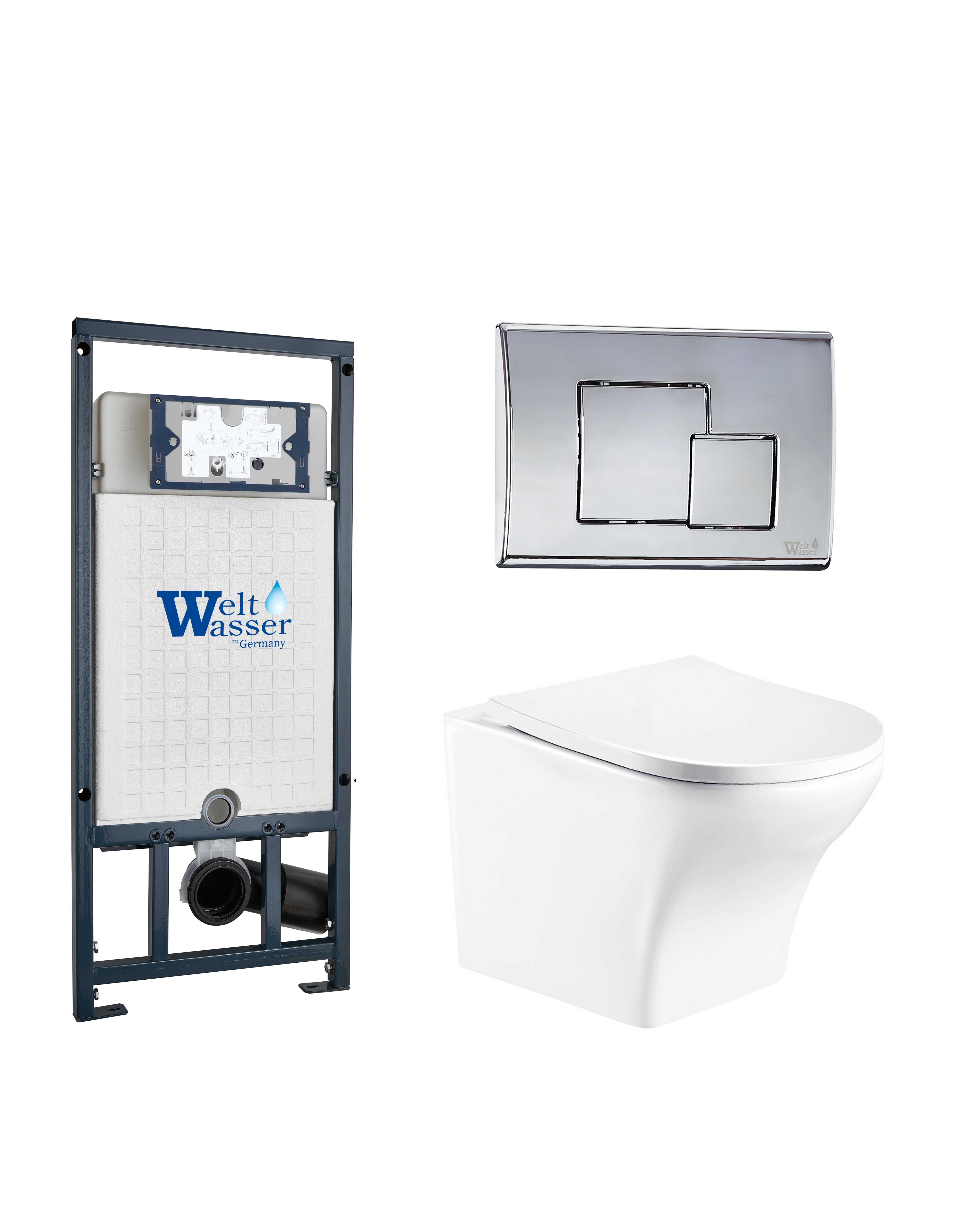 комплект welt-wasser marberg 507 + odenbach 004 gl-wt + mar 507 se с клавишей хром