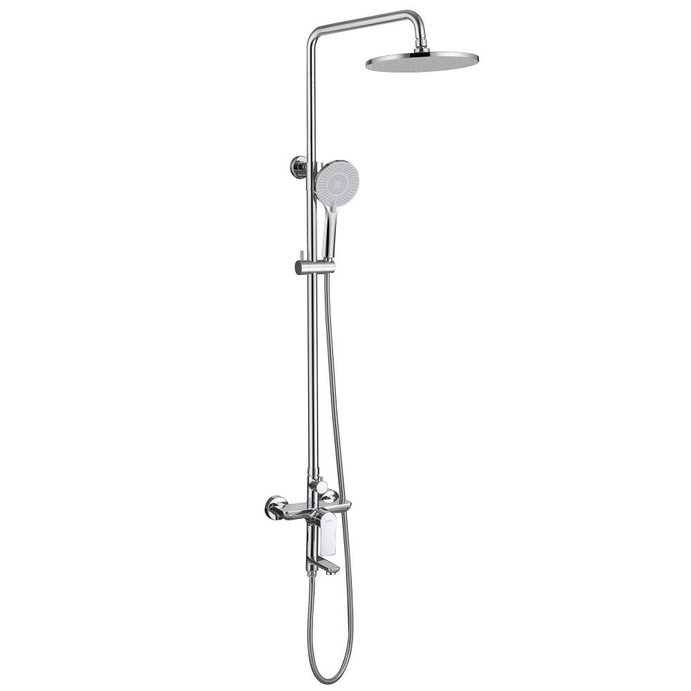 душевая стойка abber weiss insel af8016l хром