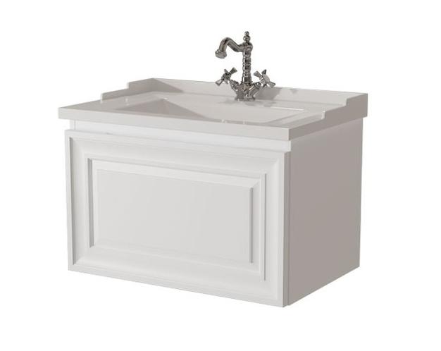 тумба подвесная caprigo ponza 70 13511-b231 белый