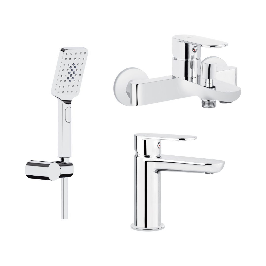 комплект смесителей deante alpinia bgab010m хром