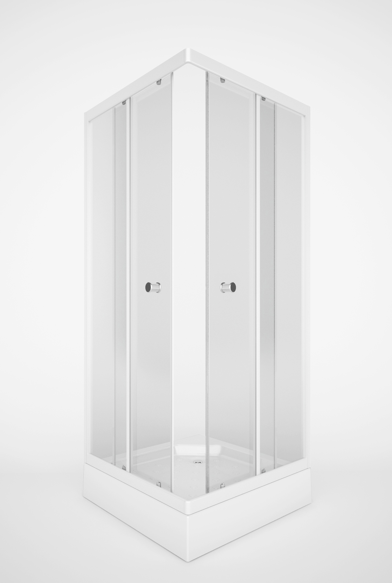 Душевой уголок Gutewetter Practic Rectan GK-404 100x85 (матовый хром/стекло бесцветное) фото 4 душевой уголок gutewetter practic rectan gk-404 100x85 (матовый хром/стекло бесцветное) фото 4