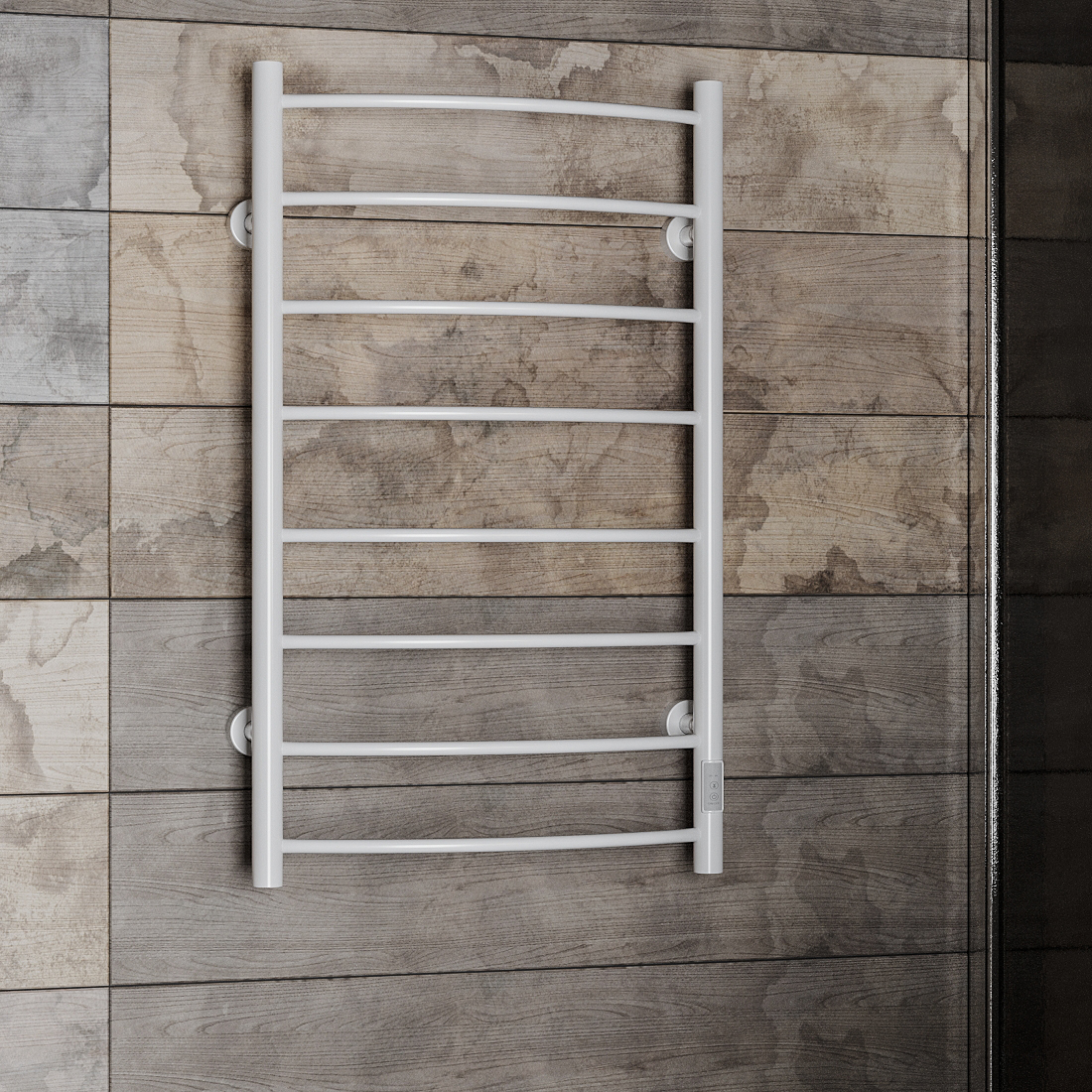 полотенцесушитель электрический roxen santi 530x850 белый