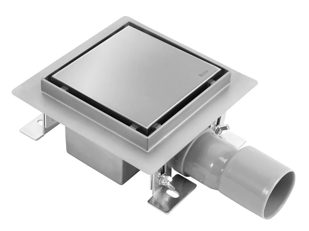 душевой трап rea neo 120x120 nickel matt никель матовый